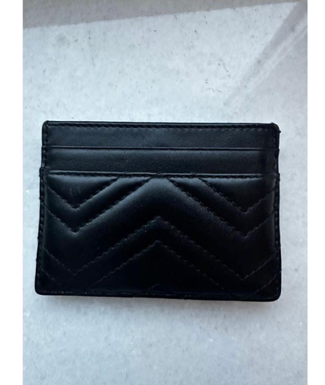 GUCCI Черный кожаный кардхолдер, фото 3