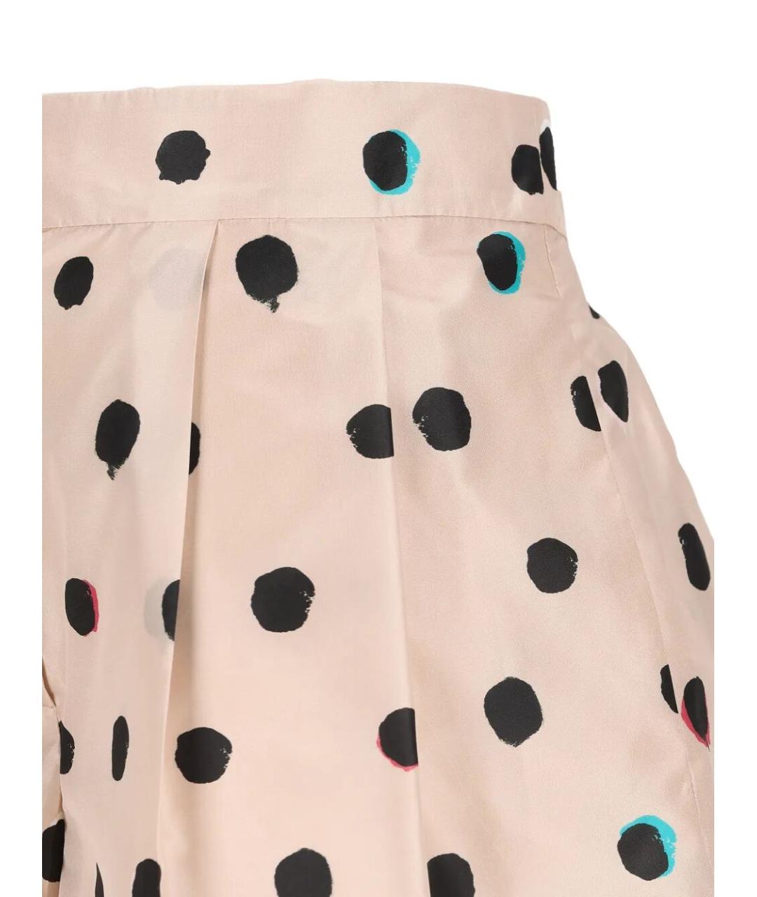 FENDI Бежевые шелковые шорты, фото 3