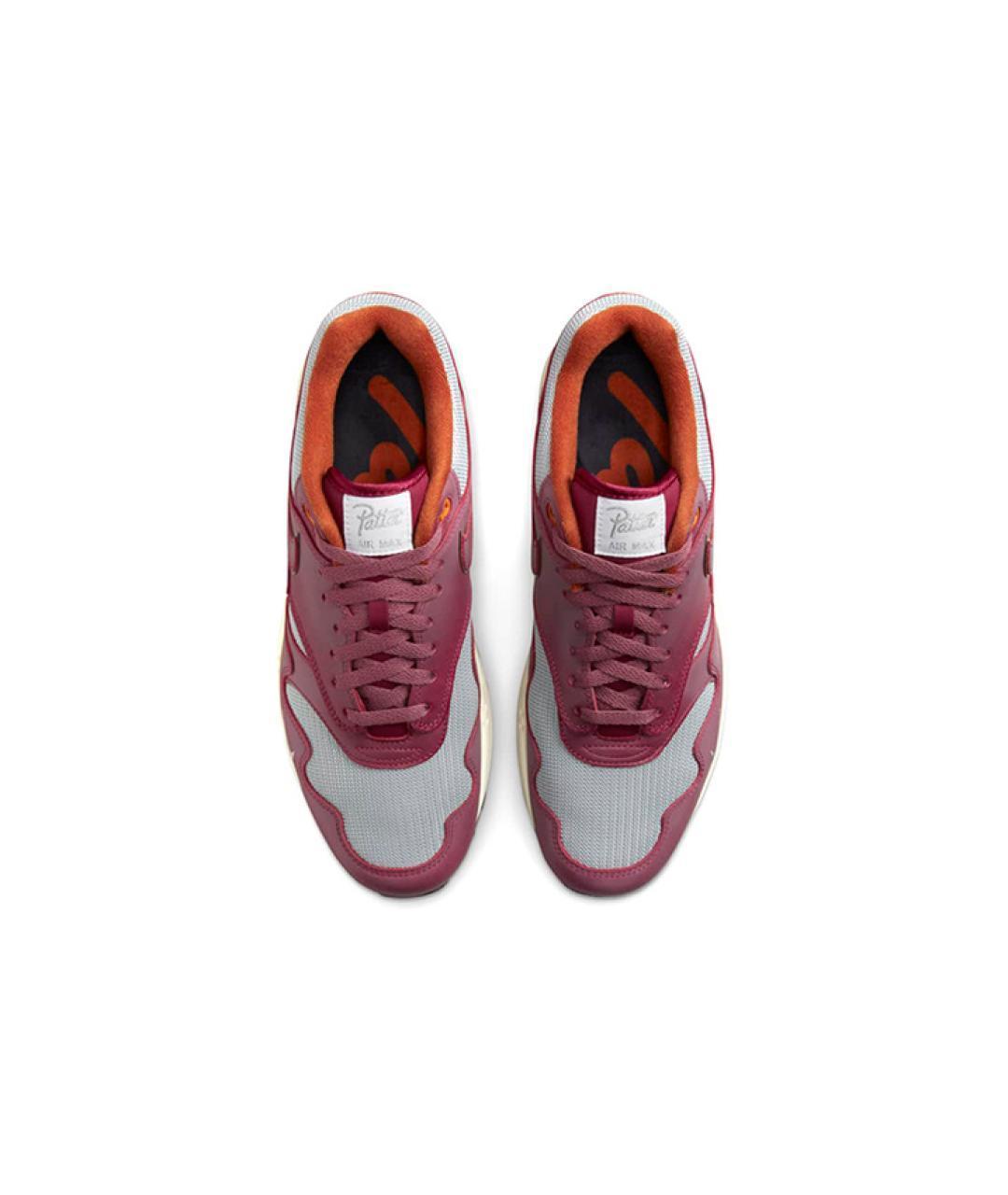 NIKE Бордовые кожаные кроссовки, фото 3