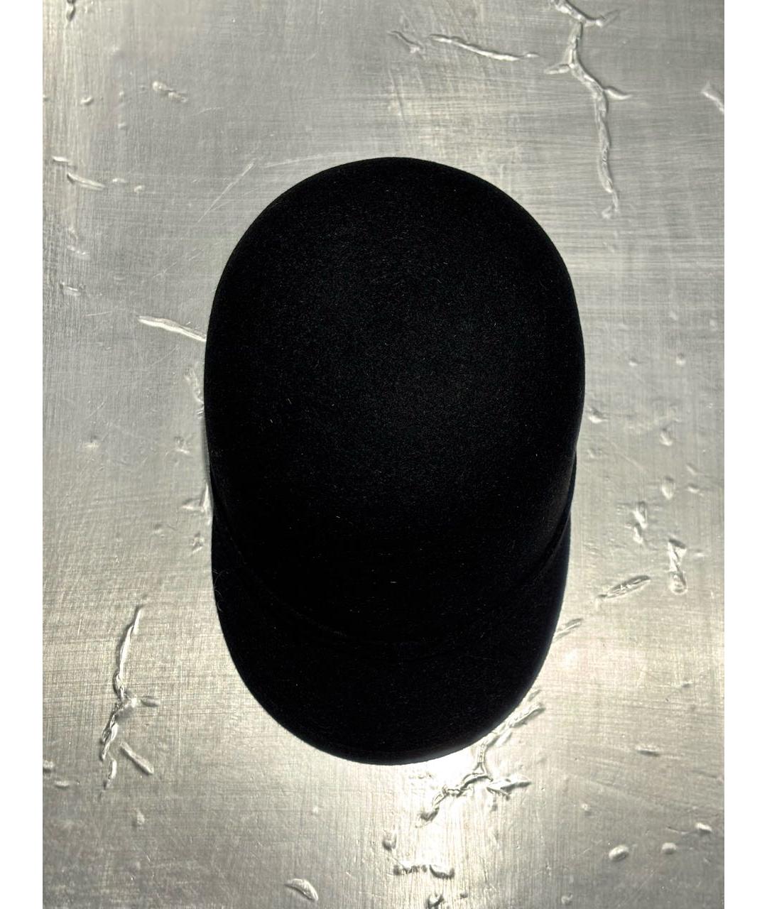 CHRISTIAN DIOR Черная шерстяная шляпа, фото 3