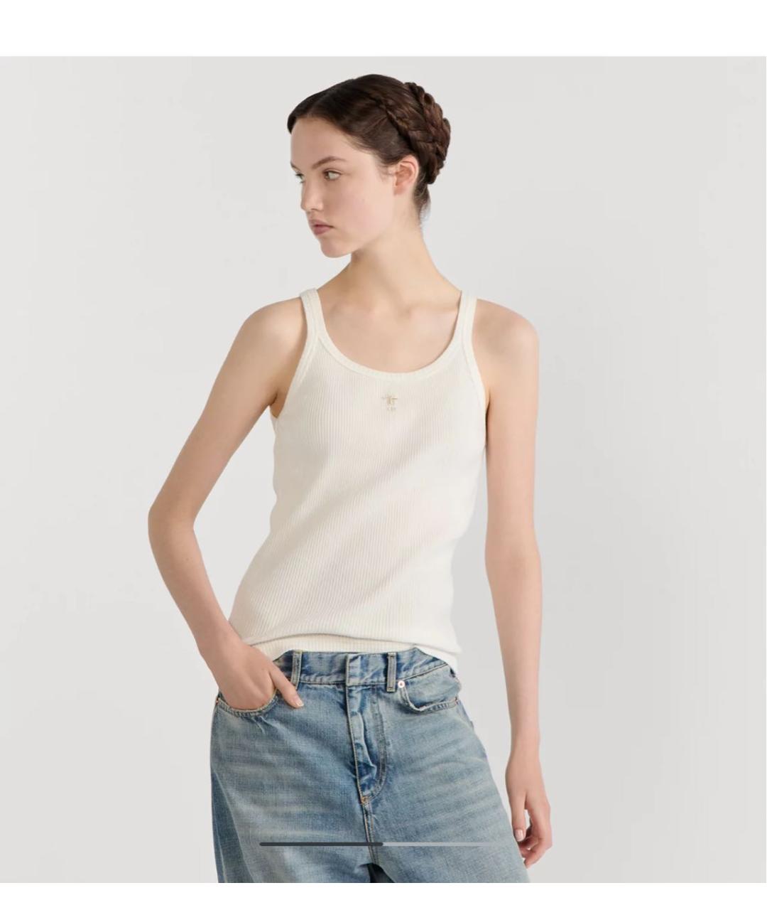 CHRISTIAN DIOR Хлопковая майка, фото 2