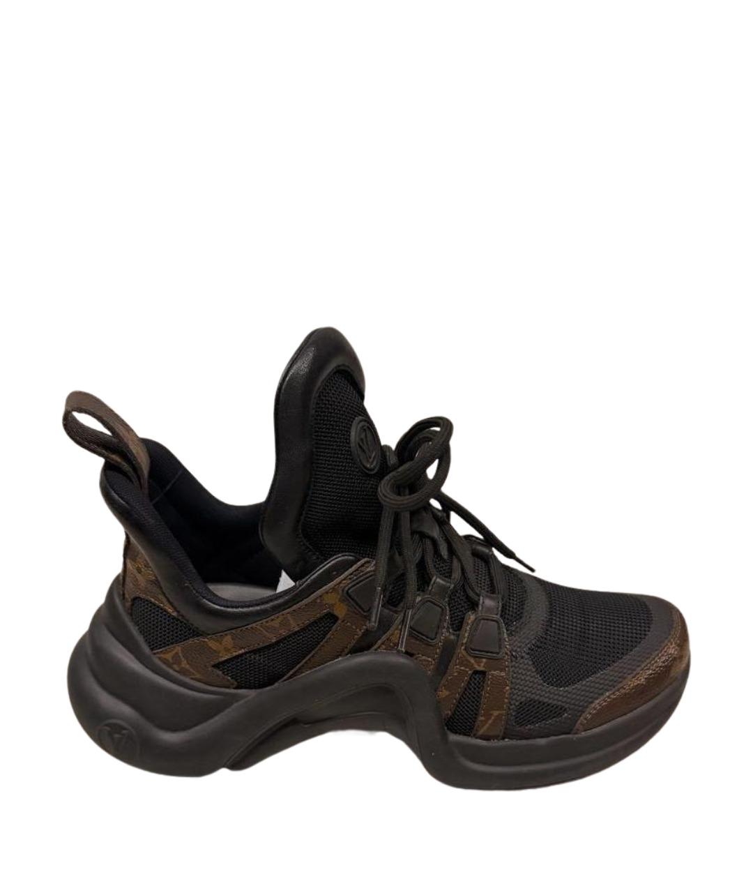 LOUIS VUITTON Черные текстильные кроссовки, фото 1