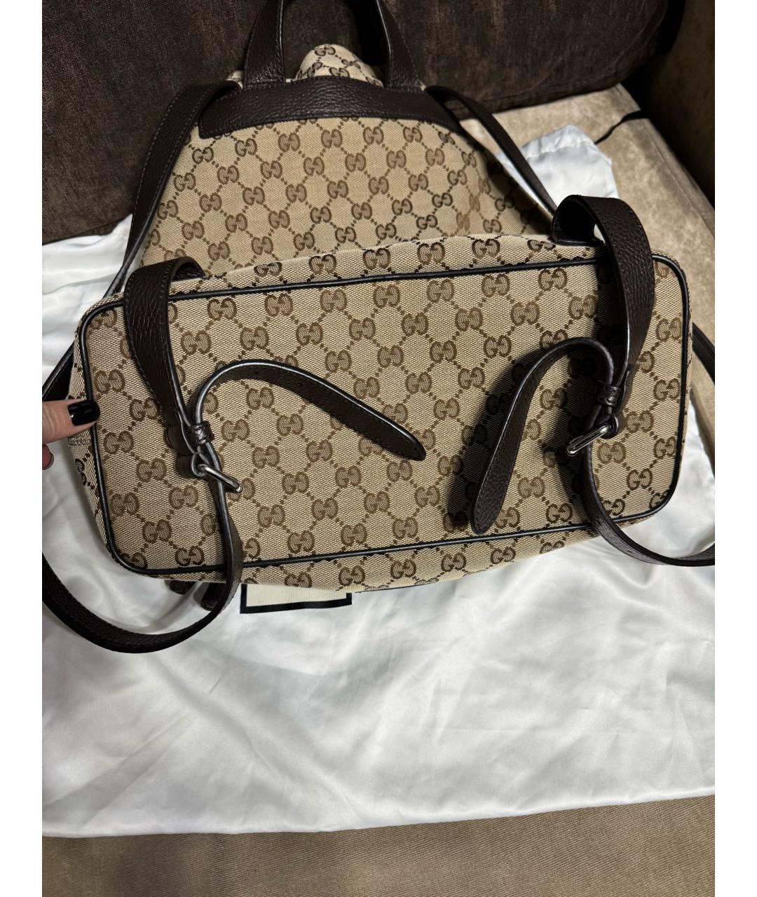GUCCI Бежевый рюкзак, фото 7