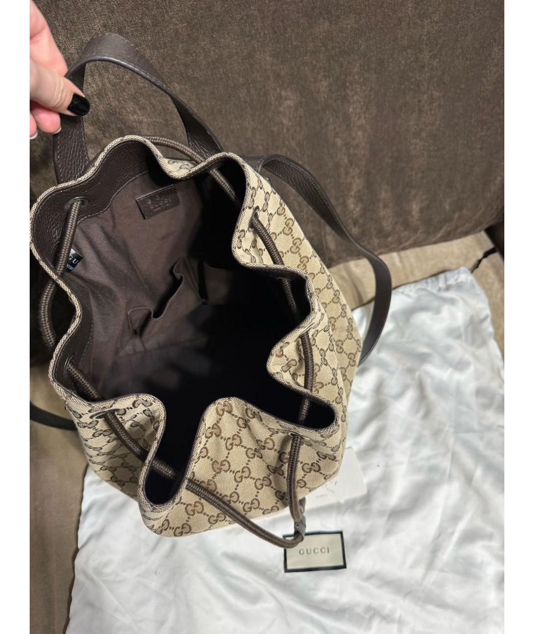 GUCCI Бежевый рюкзак, фото 2