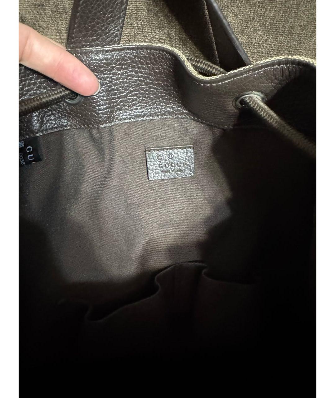 GUCCI Бежевый рюкзак, фото 4