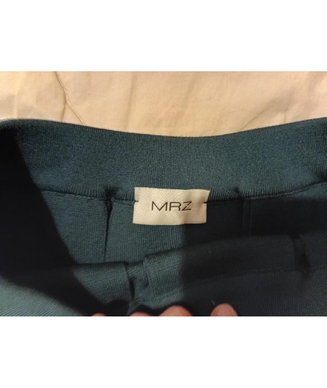 MRZ Бирюзовая шерстяная юбка мини, фото 3