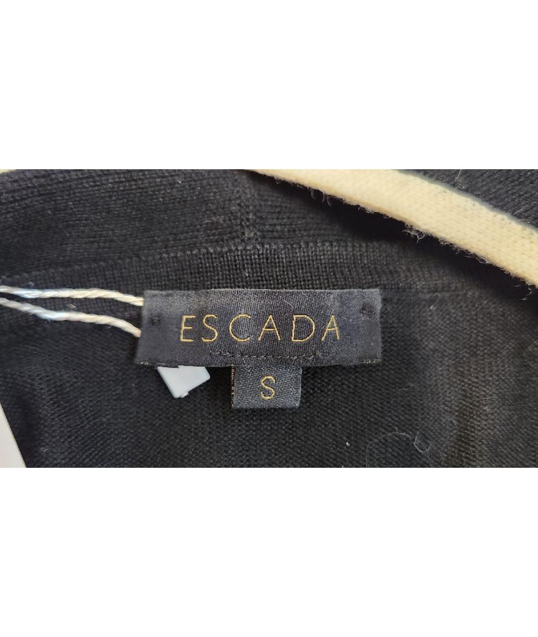 ESCADA Черный шерстяной джемпер / свитер, фото 3