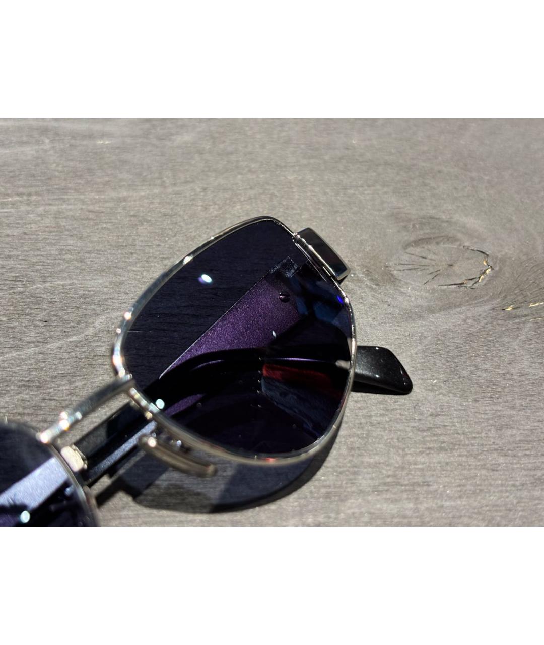 CELINE Синие металлические солнцезащитные очки, фото 4