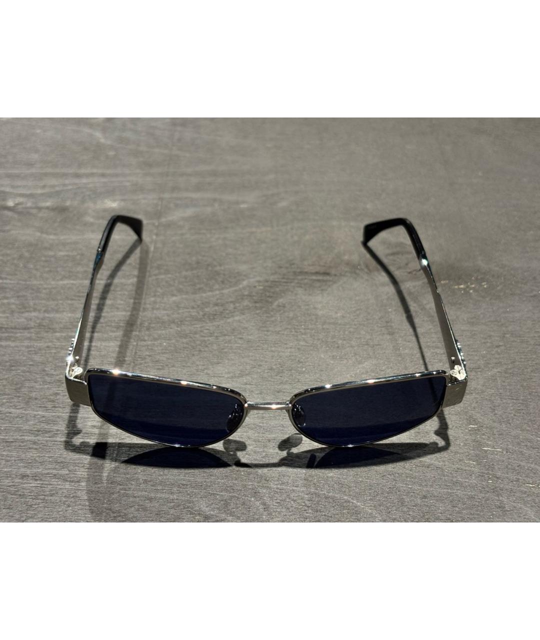 CELINE Синие металлические солнцезащитные очки, фото 2