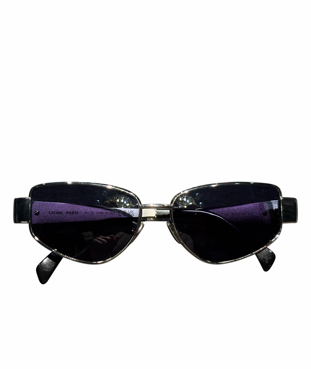 CELINE Синие металлические солнцезащитные очки, фото 1