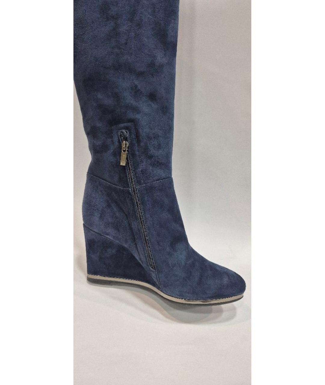 LE SILLA Темно-синие замшевые сапоги, фото 6