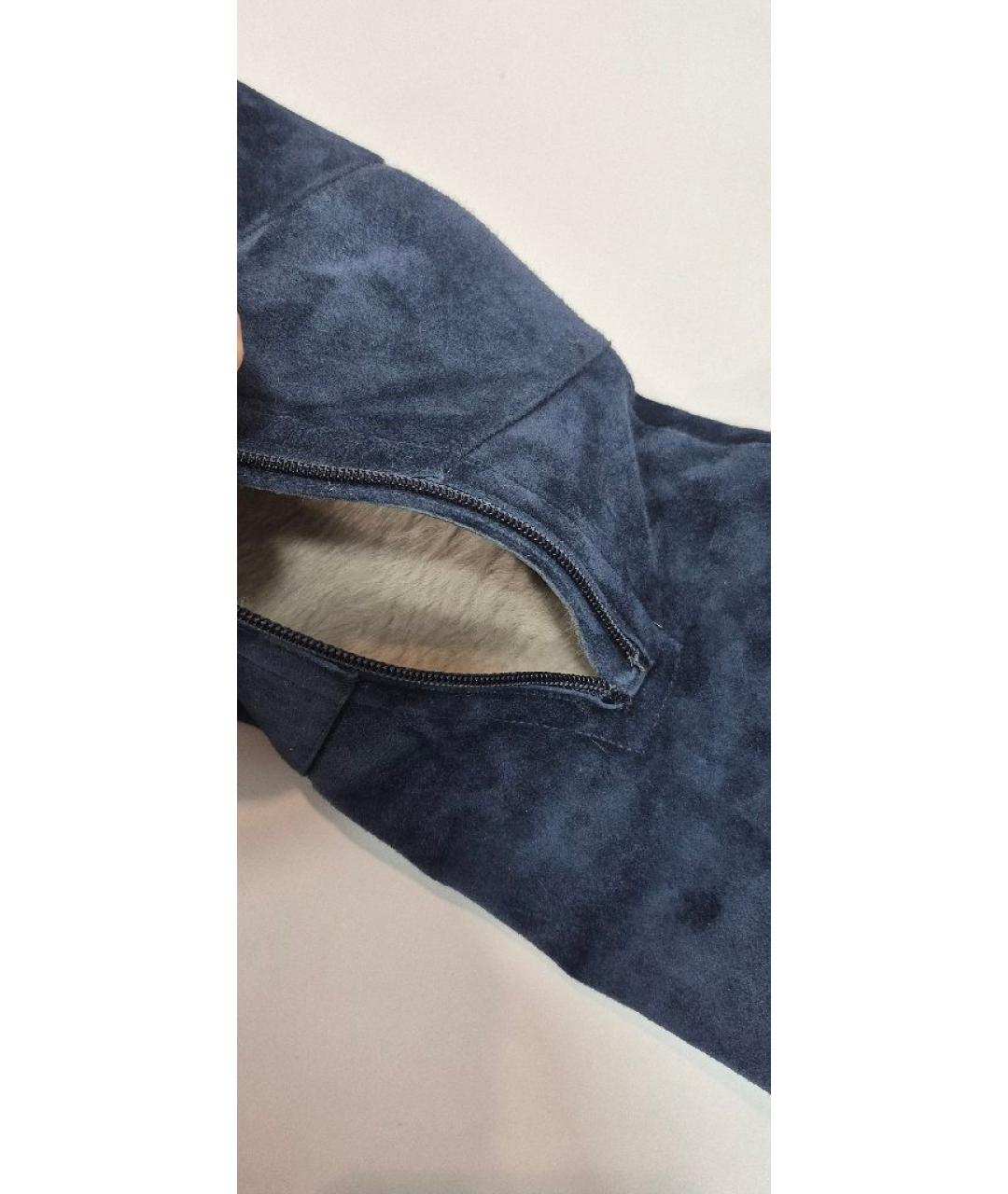LE SILLA Темно-синие замшевые сапоги, фото 8