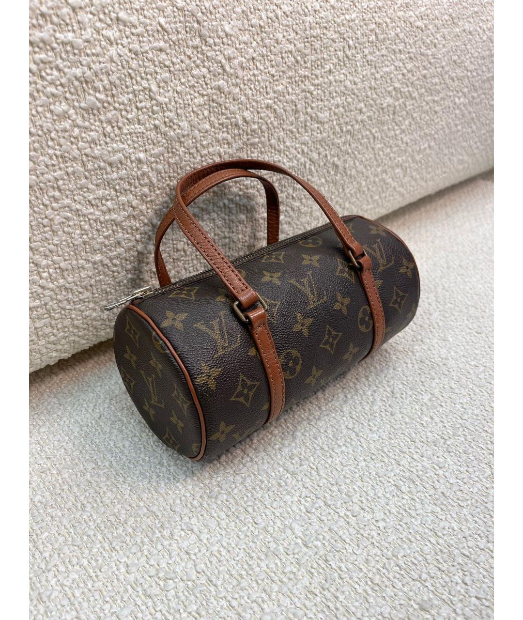 LOUIS VUITTON Коричневая сумка с короткими ручками, фото 2