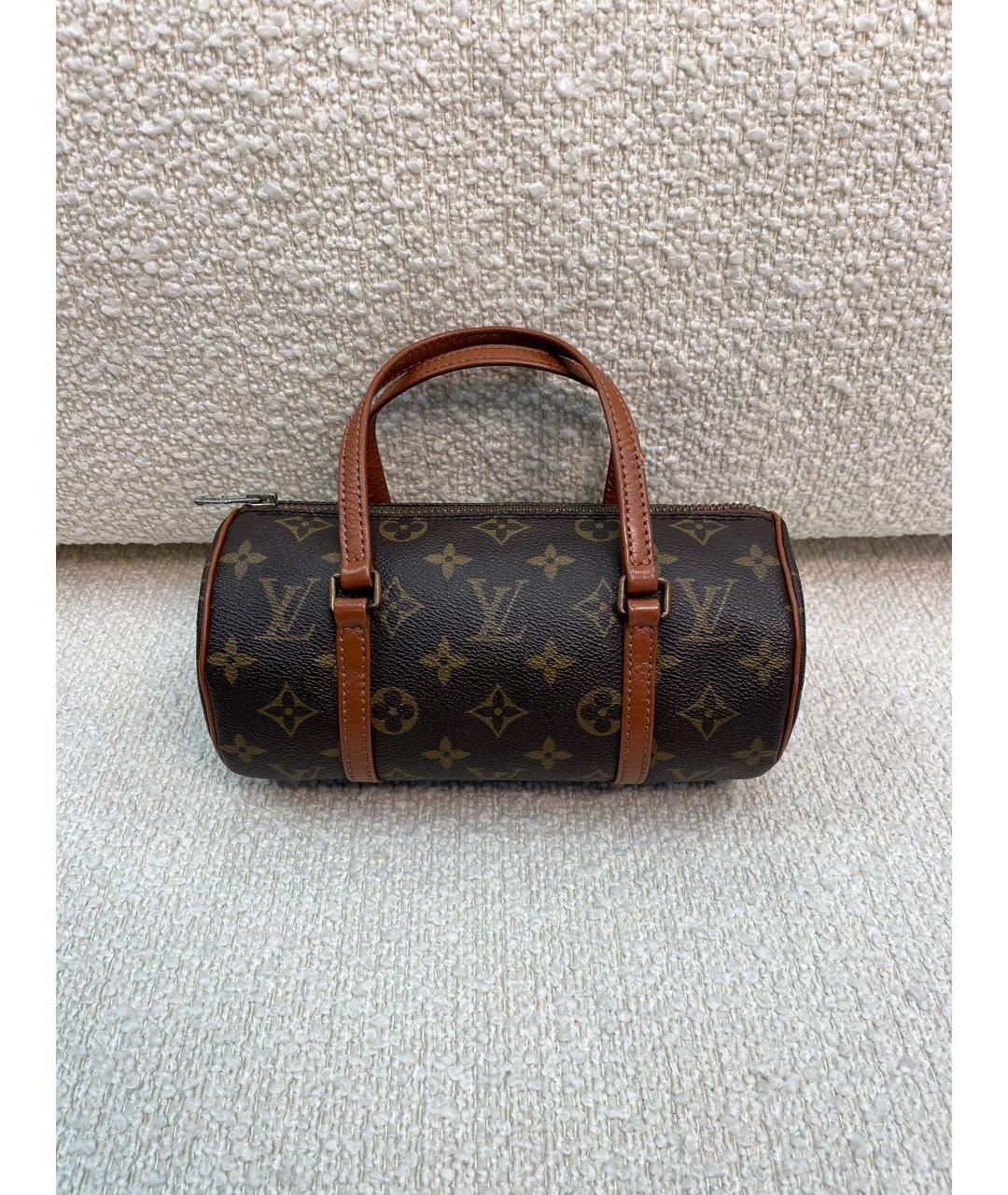 LOUIS VUITTON Коричневая сумка с короткими ручками, фото 9