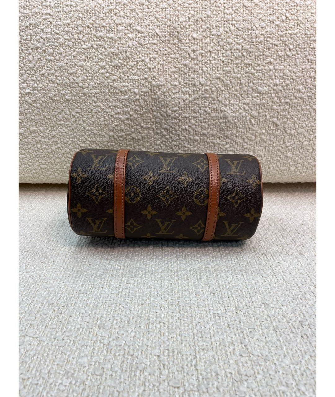 LOUIS VUITTON Коричневая сумка с короткими ручками, фото 6