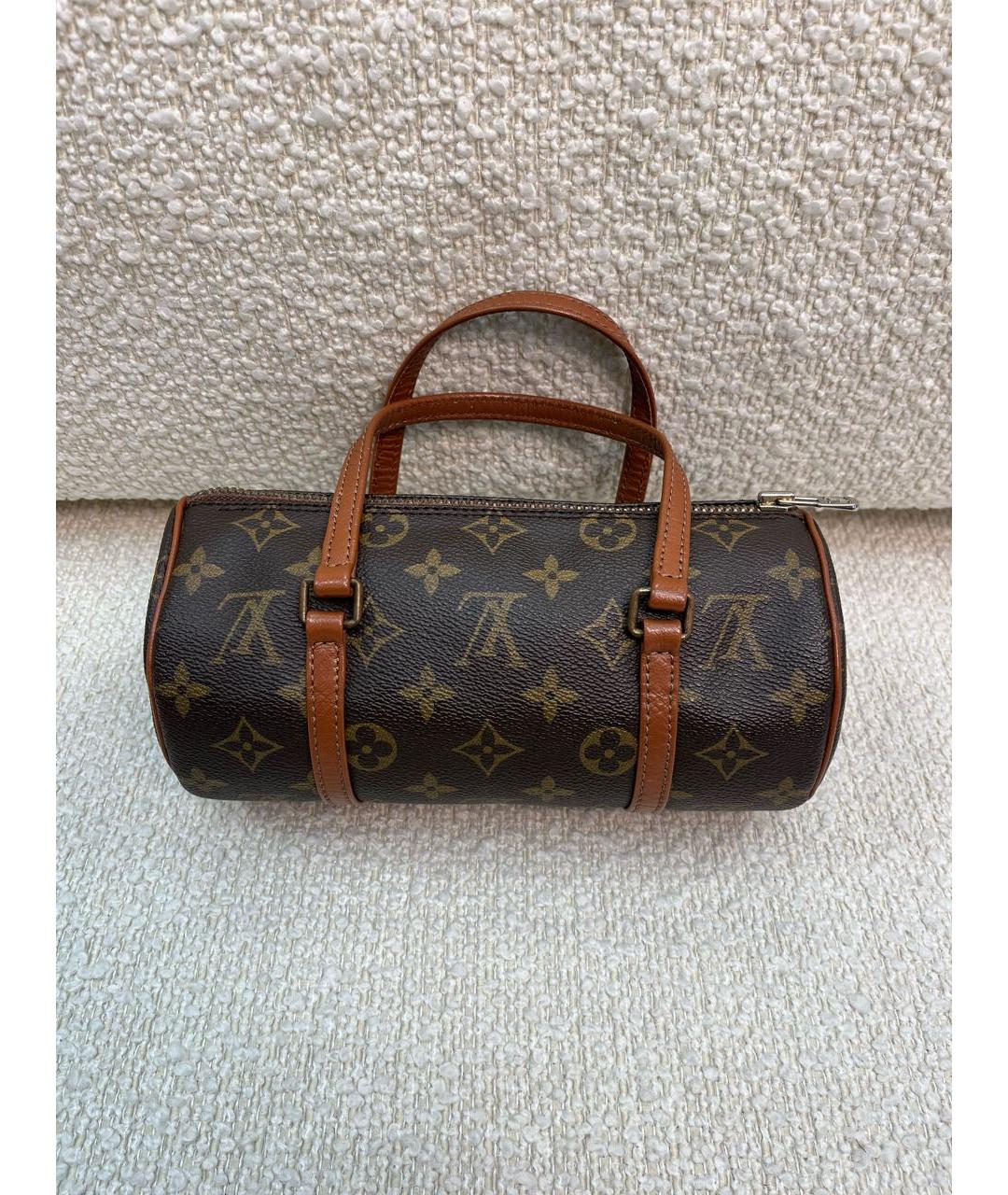 LOUIS VUITTON Коричневая сумка с короткими ручками, фото 3