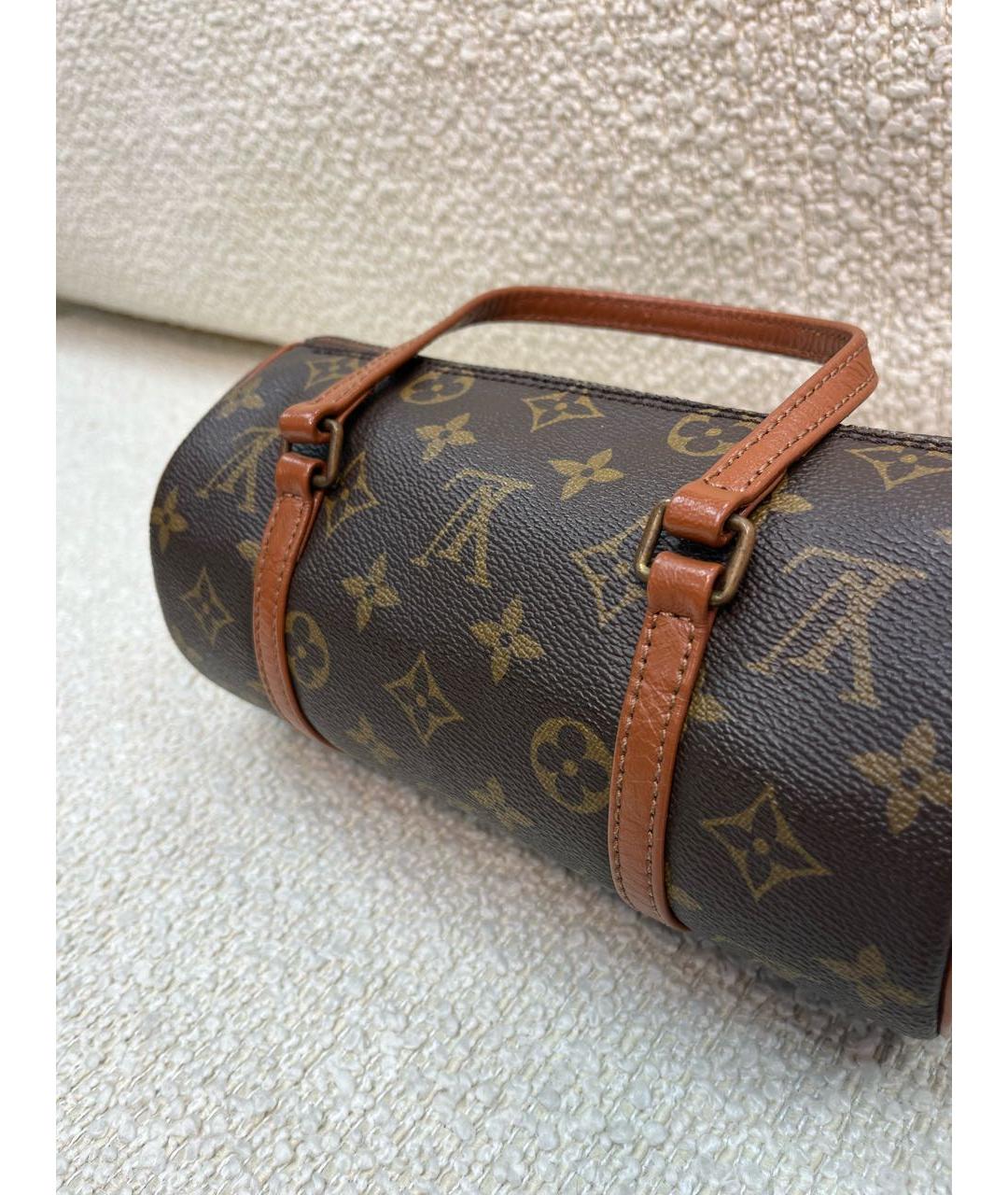 LOUIS VUITTON Коричневая сумка с короткими ручками, фото 7