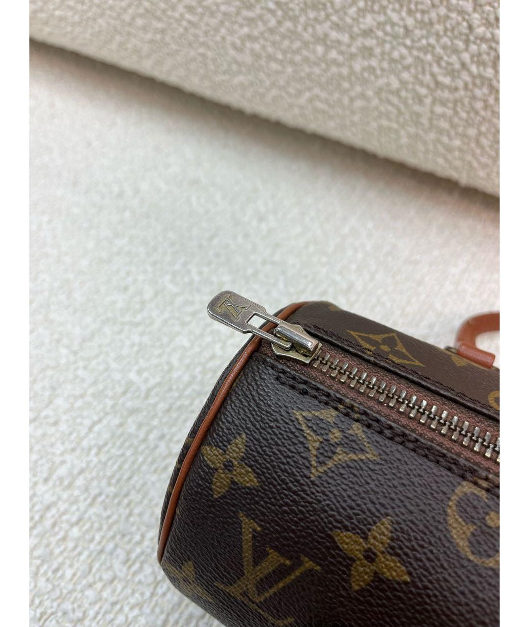 LOUIS VUITTON Коричневая сумка с короткими ручками, фото 8