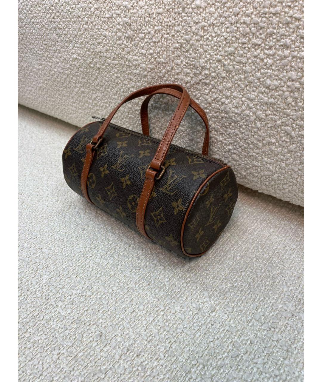 LOUIS VUITTON Коричневая сумка с короткими ручками, фото 5