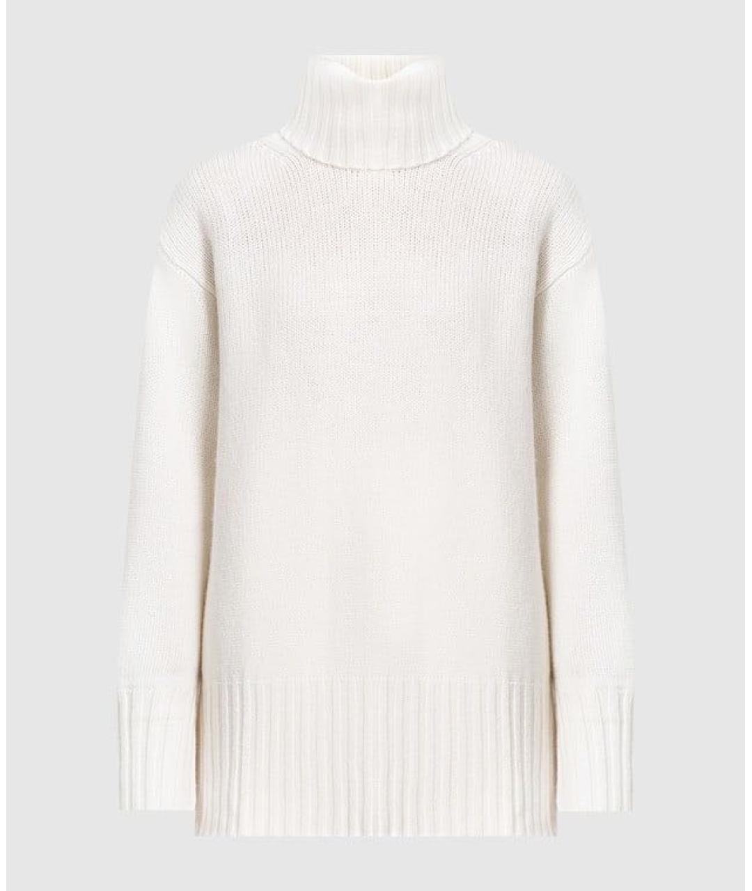 ALLUDE Белый шерстяной джемпер / свитер, фото 5