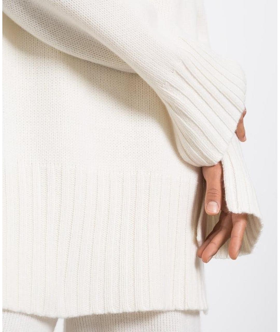 ALLUDE Белый шерстяной джемпер / свитер, фото 4