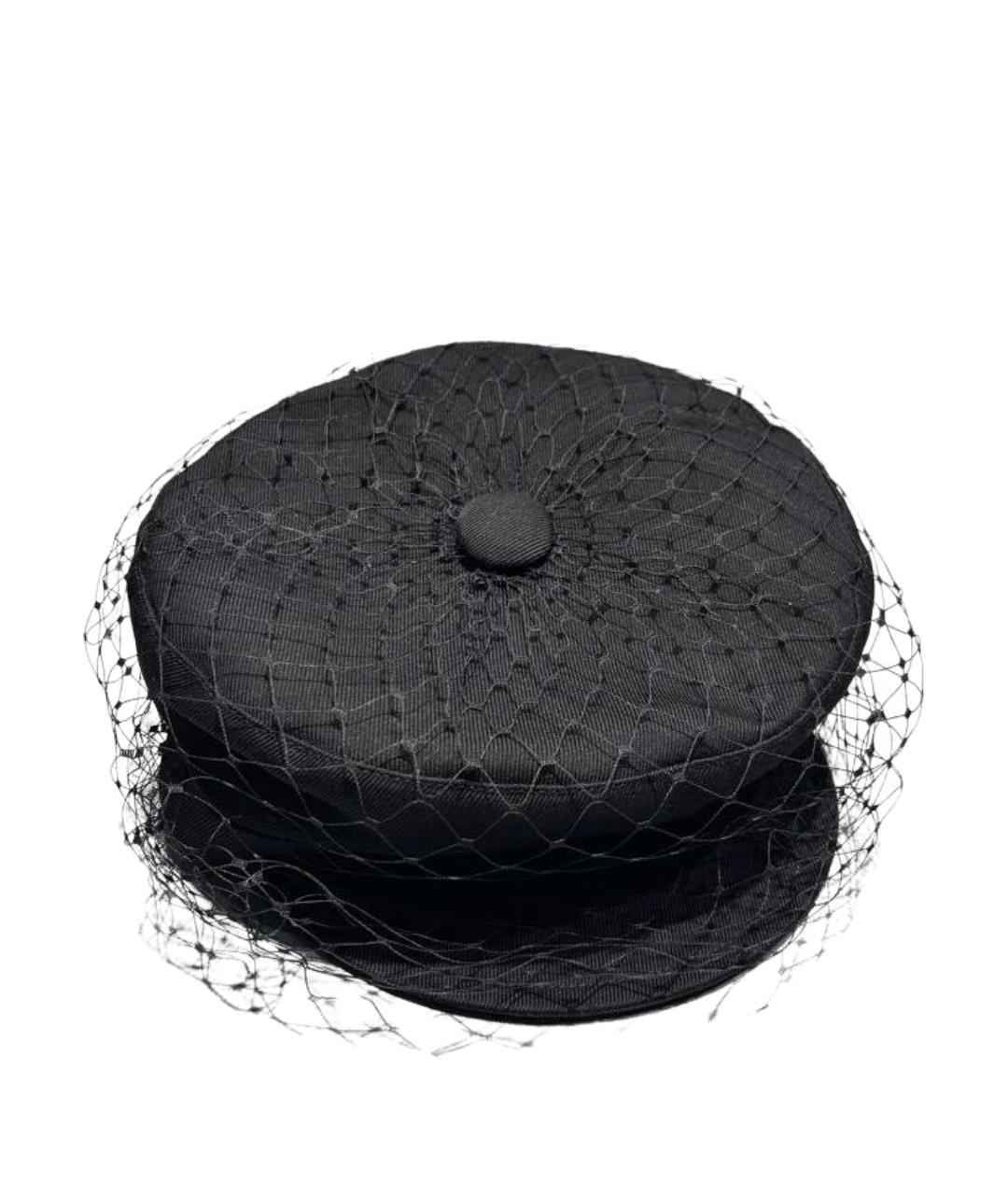 CHRISTIAN DIOR Черная хлопковая шляпа, фото 1