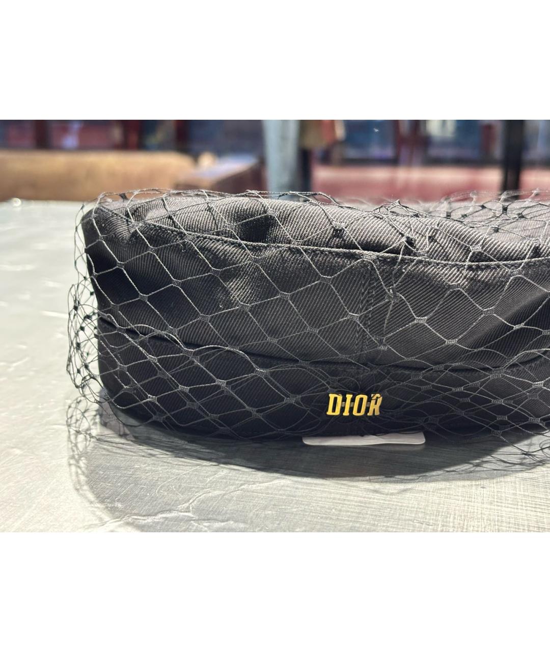 CHRISTIAN DIOR Черная хлопковая шляпа, фото 2