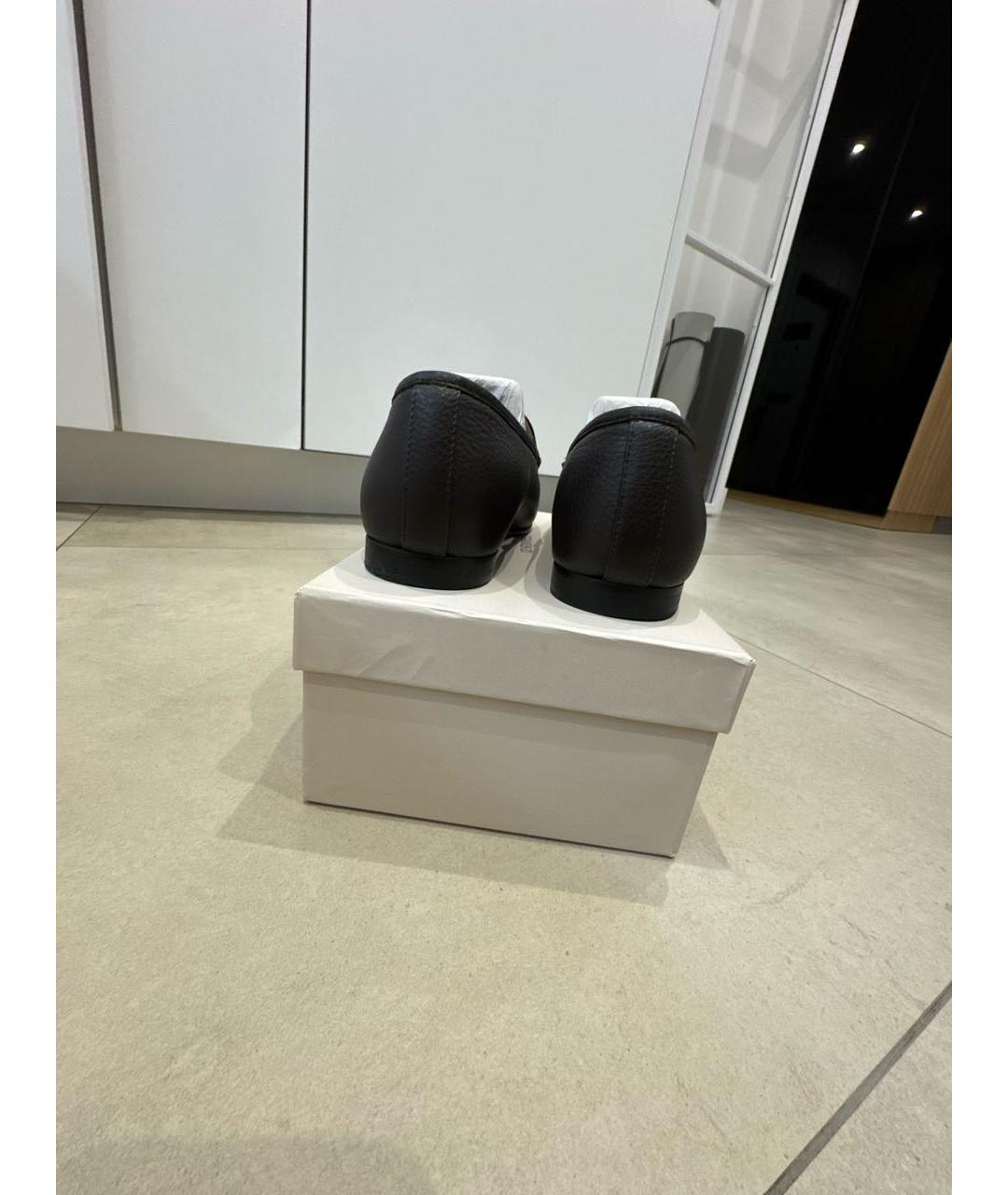 12 STOREEZ Коричневые кожаные лоферы, фото 4