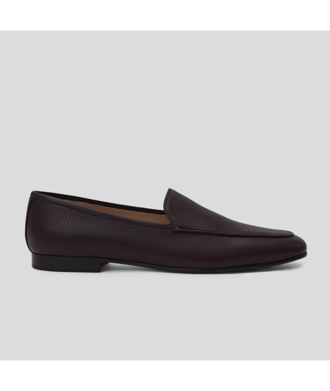 12 STOREEZ Коричневые кожаные лоферы, фото 9