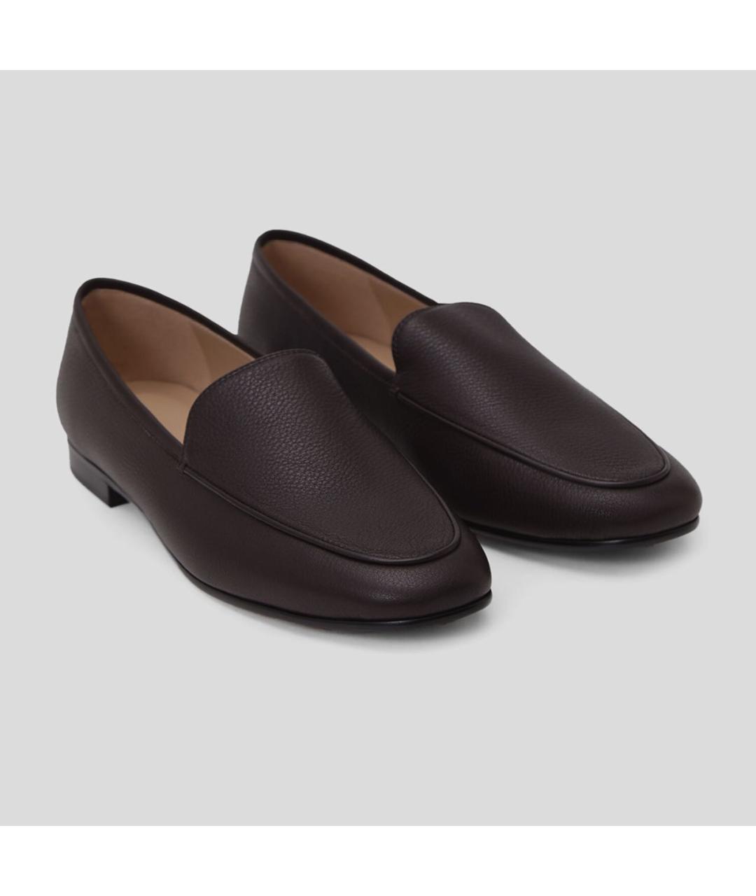 12 STOREEZ Коричневые кожаные лоферы, фото 8