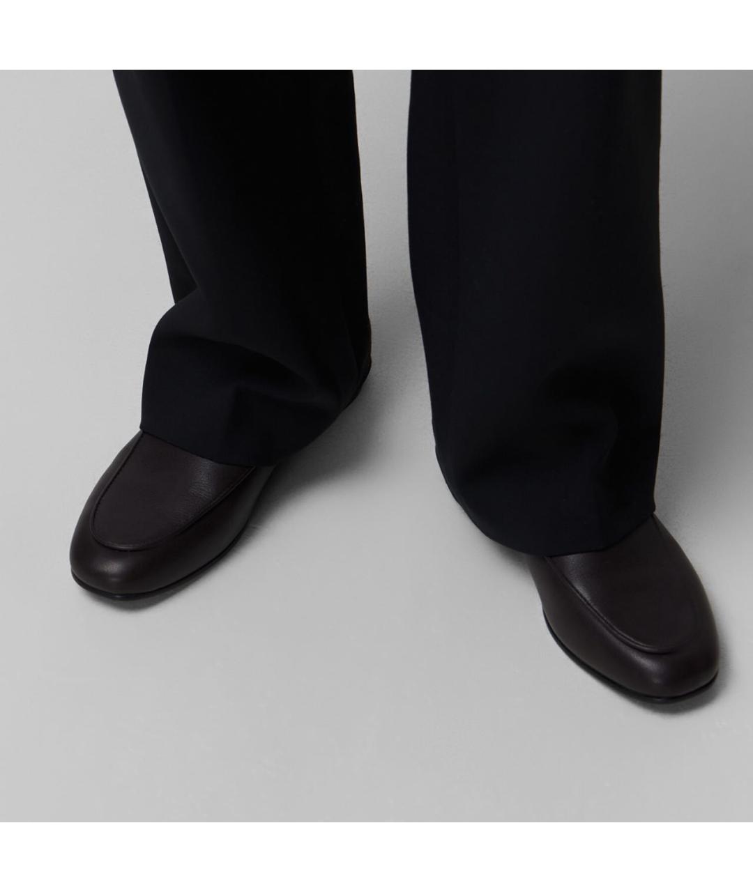 12 STOREEZ Коричневые кожаные лоферы, фото 7