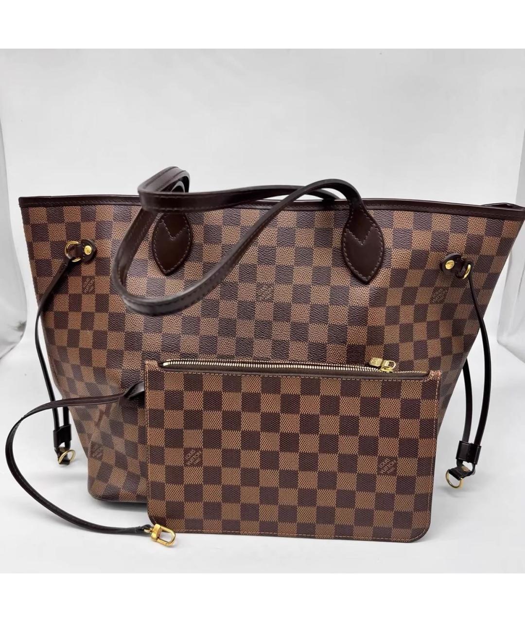 LOUIS VUITTON Коричневая сумка тоут, фото 9