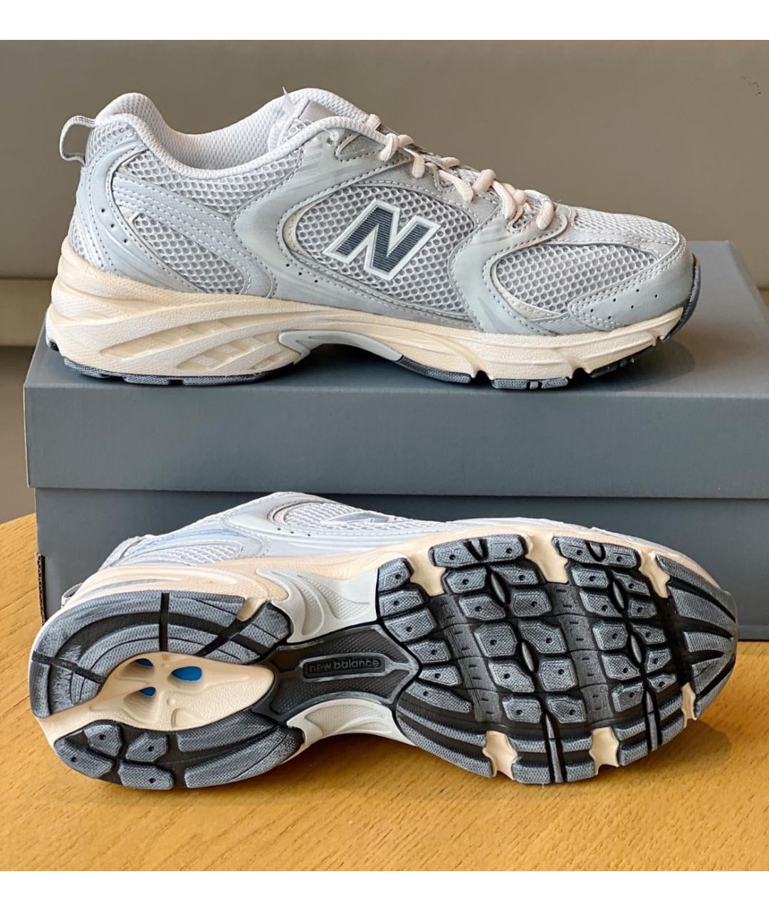 NEW BALANCE Серые текстильные кроссовки, фото 6