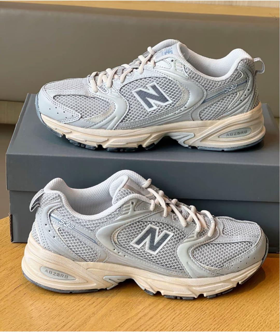 NEW BALANCE Серые текстильные кроссовки, фото 3