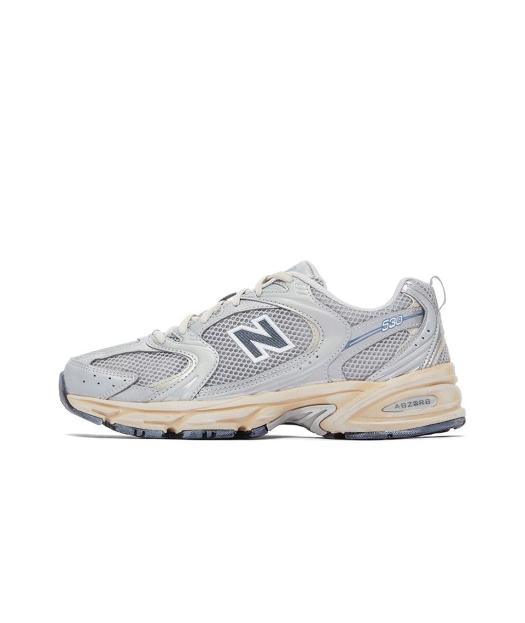 NEW BALANCE Серые текстильные кроссовки, фото 9