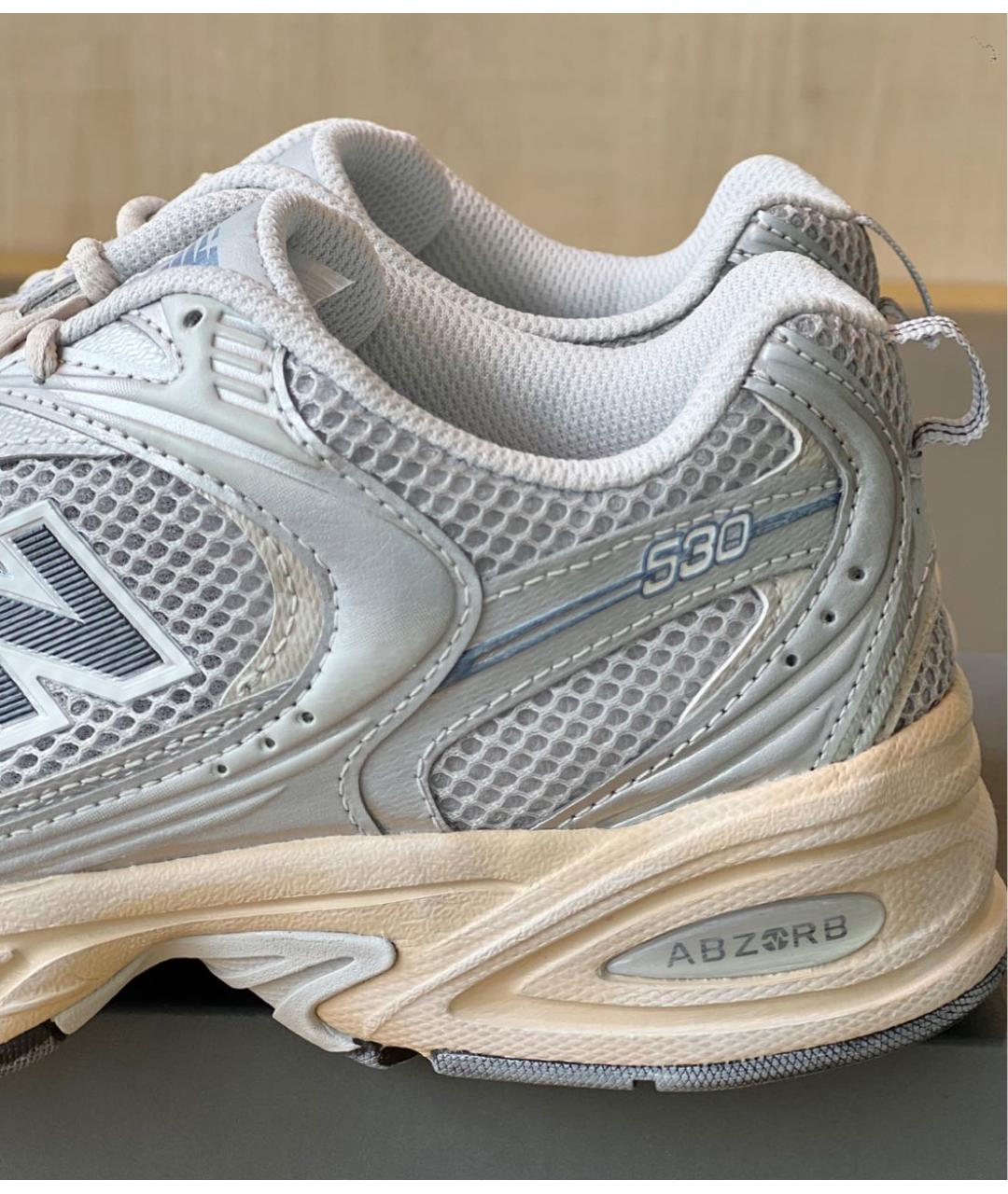 NEW BALANCE Серые текстильные кроссовки, фото 8