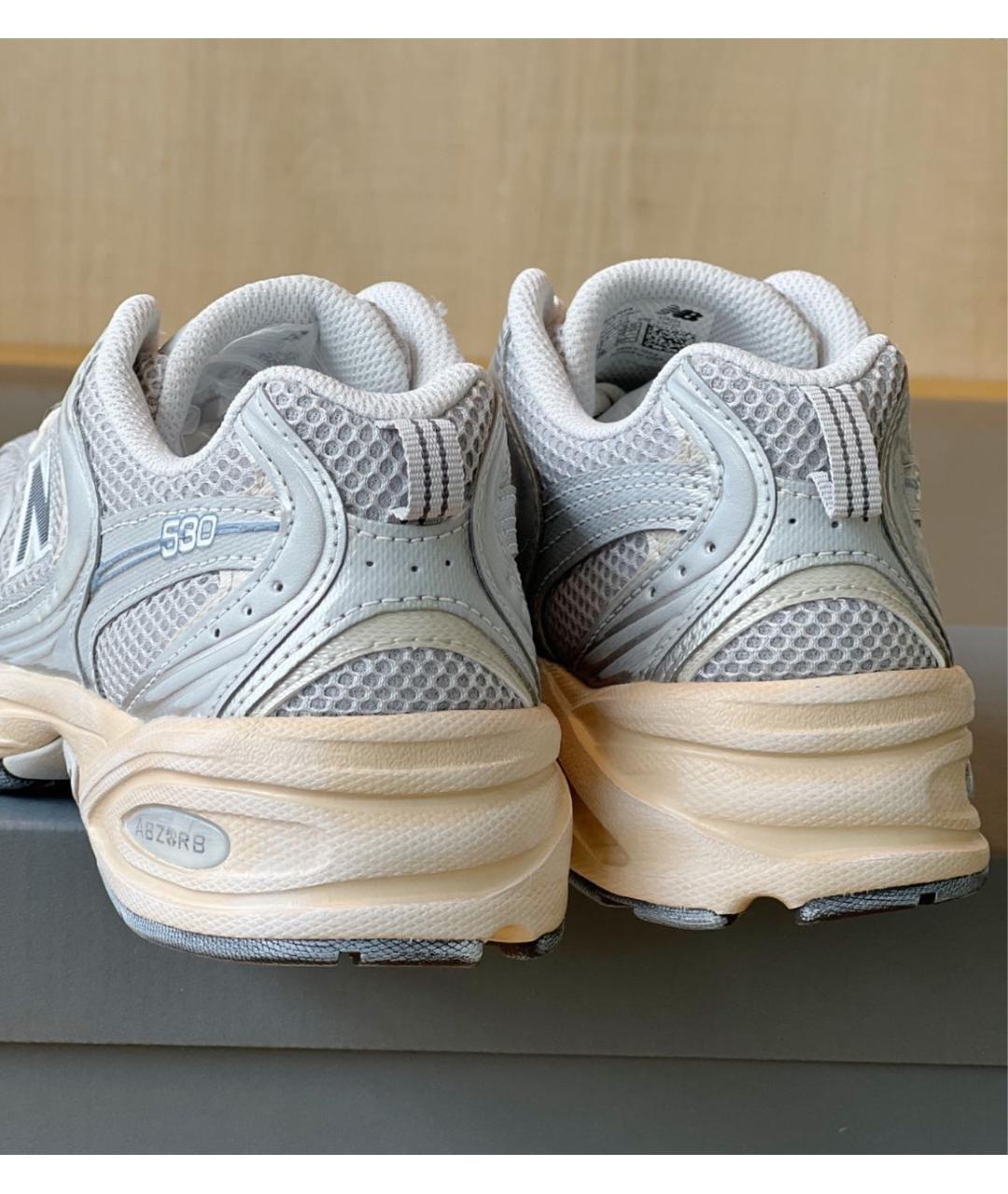 NEW BALANCE Серые текстильные кроссовки, фото 5