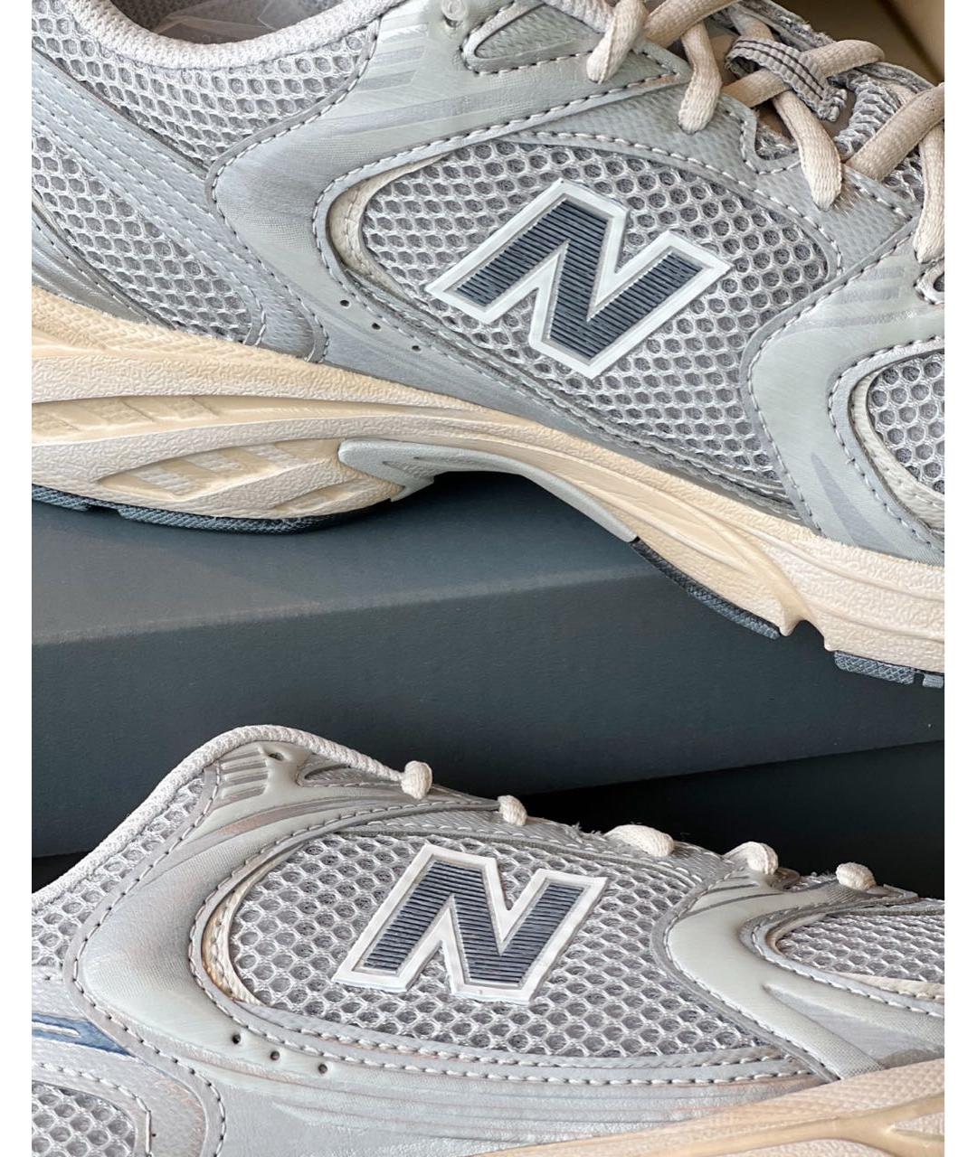 NEW BALANCE Серые текстильные кроссовки, фото 7