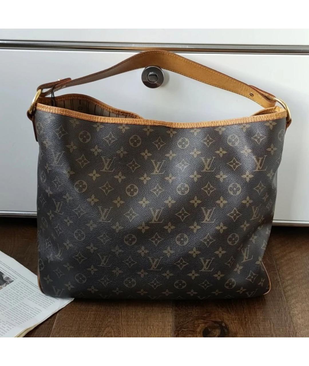 LOUIS VUITTON Коричневая сумка с короткими ручками, фото 3