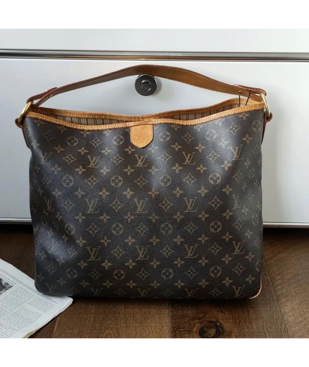 LOUIS VUITTON Коричневая сумка с короткими ручками, фото 2