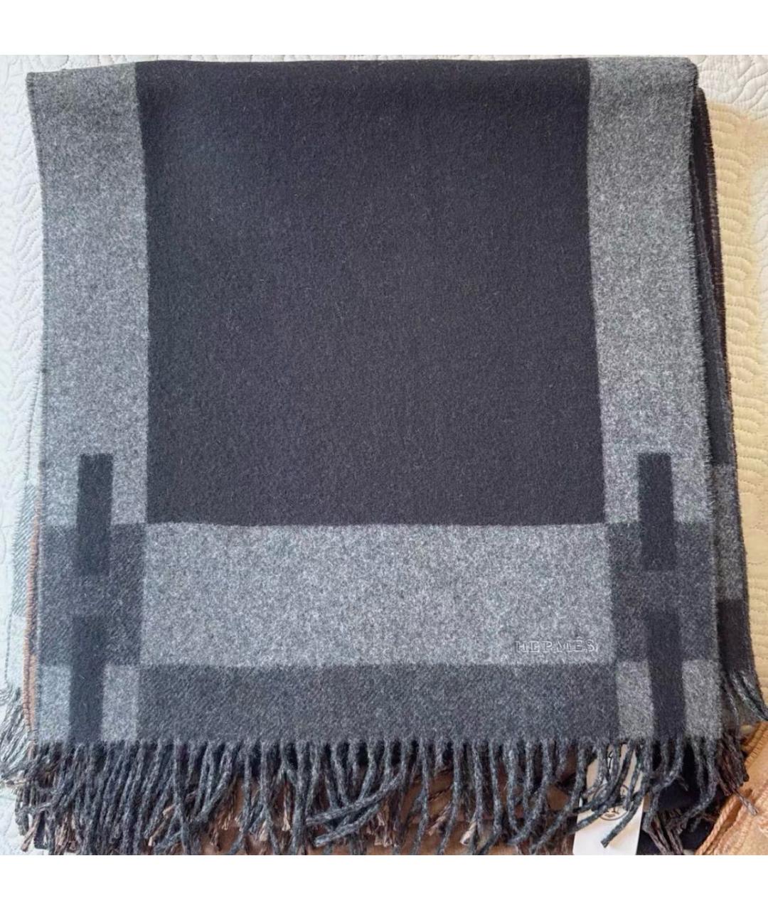 HERMES Мульти кашемировый шарф, фото 4