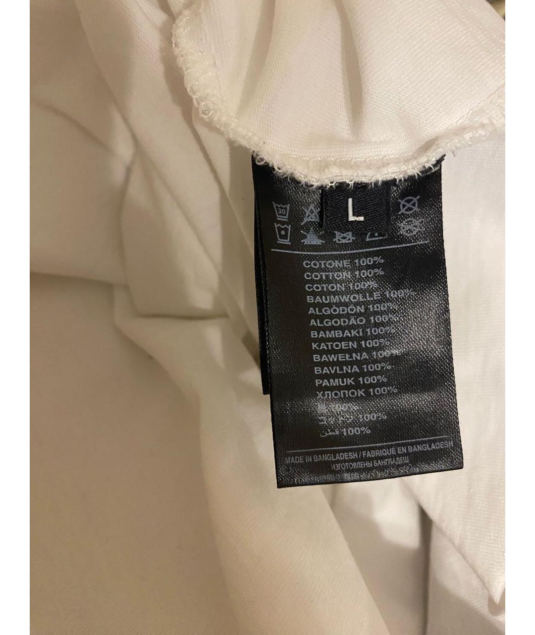 JOHN RICHMOND Белая хлопковая футболка, фото 3