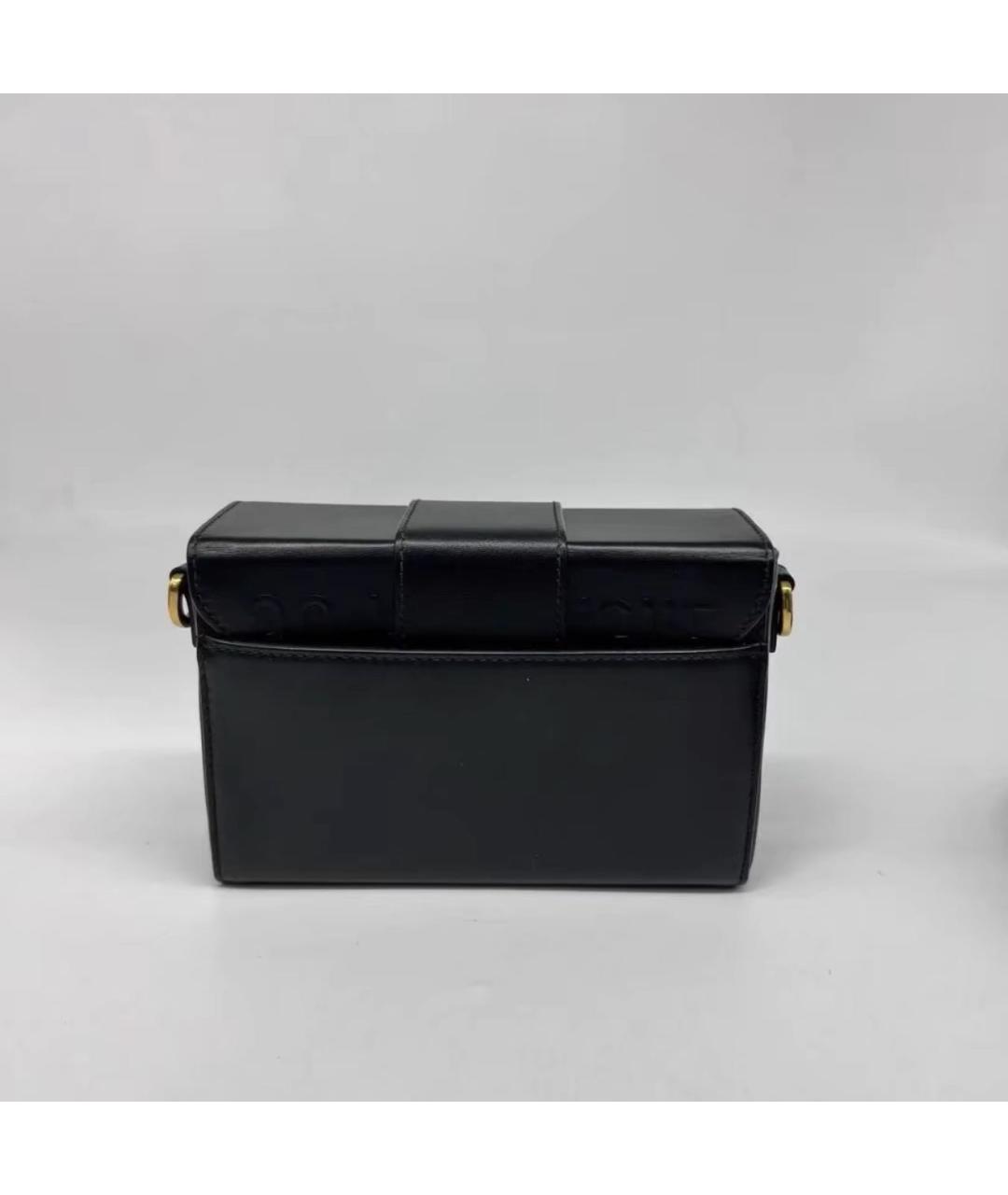 CHRISTIAN DIOR Черная кожаная сумка через плечо, фото 5