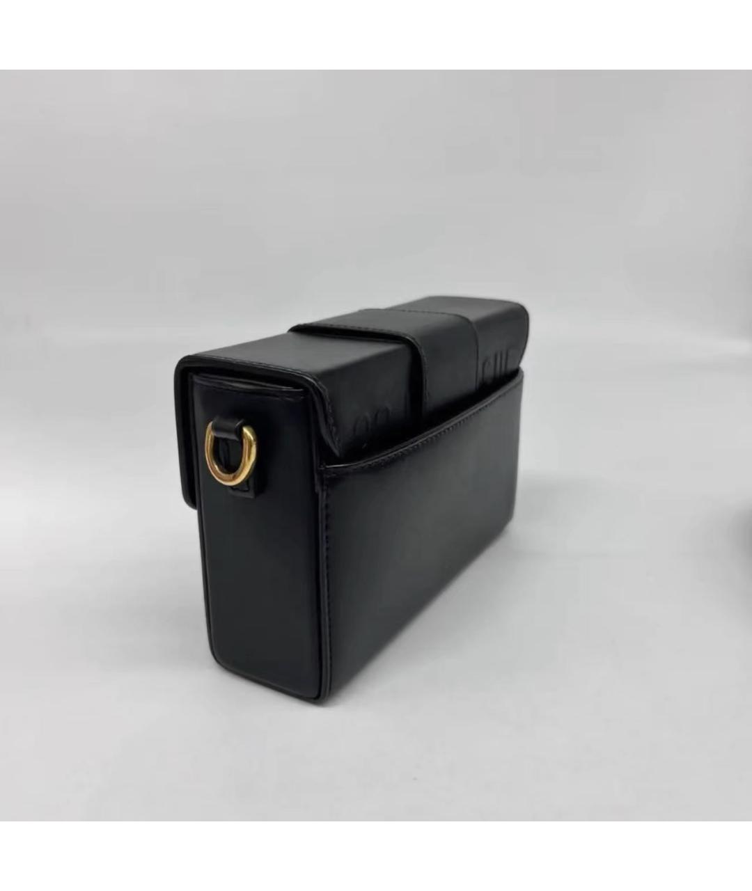 CHRISTIAN DIOR Черная кожаная сумка через плечо, фото 7
