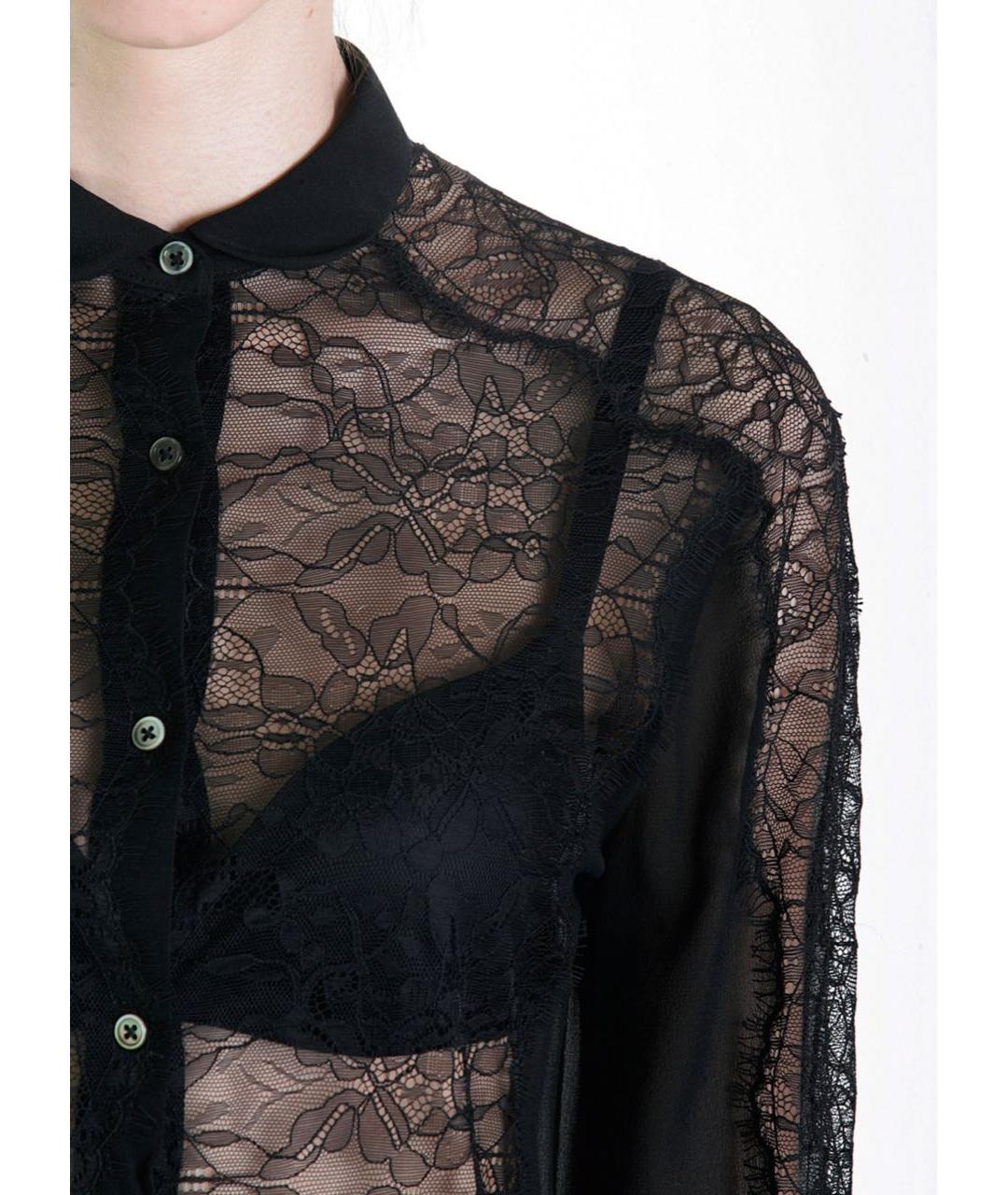 PAUL SMITH Черная шелковая блузы, фото 4