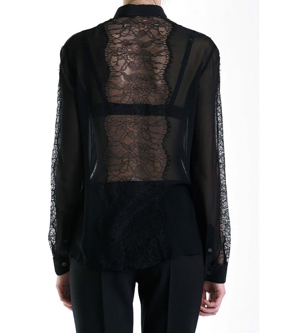 PAUL SMITH Черная шелковая блузы, фото 3