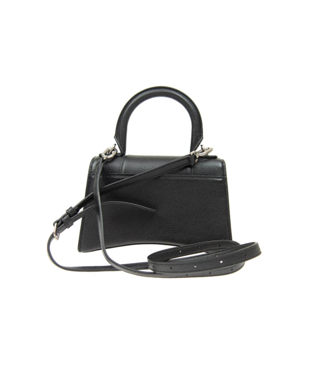 BALENCIAGA Черная кожаная сумка через плечо, фото 3