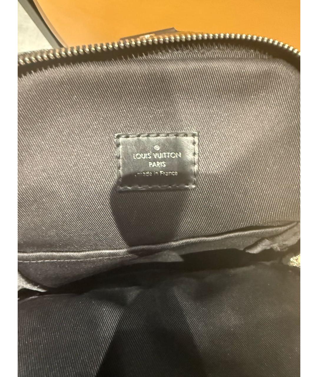 LOUIS VUITTON Антрацитовая сумка на плечо, фото 4