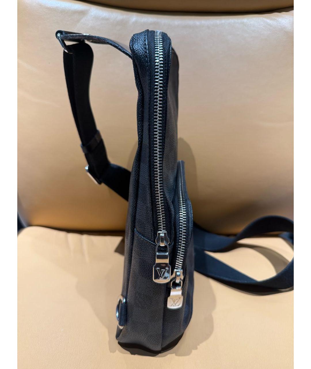 LOUIS VUITTON Антрацитовая сумка на плечо, фото 2