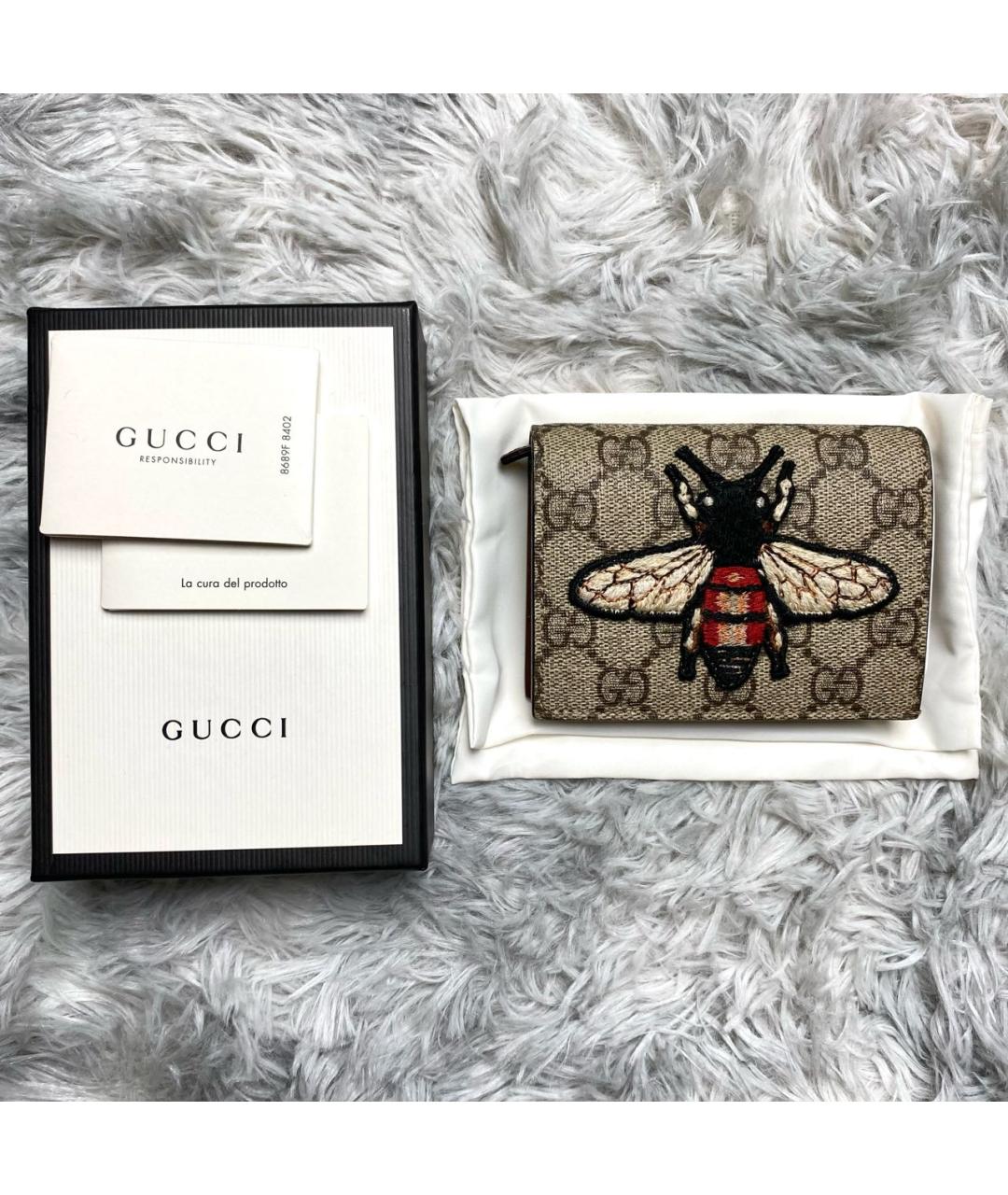 GUCCI Бежевый кошелек, фото 2